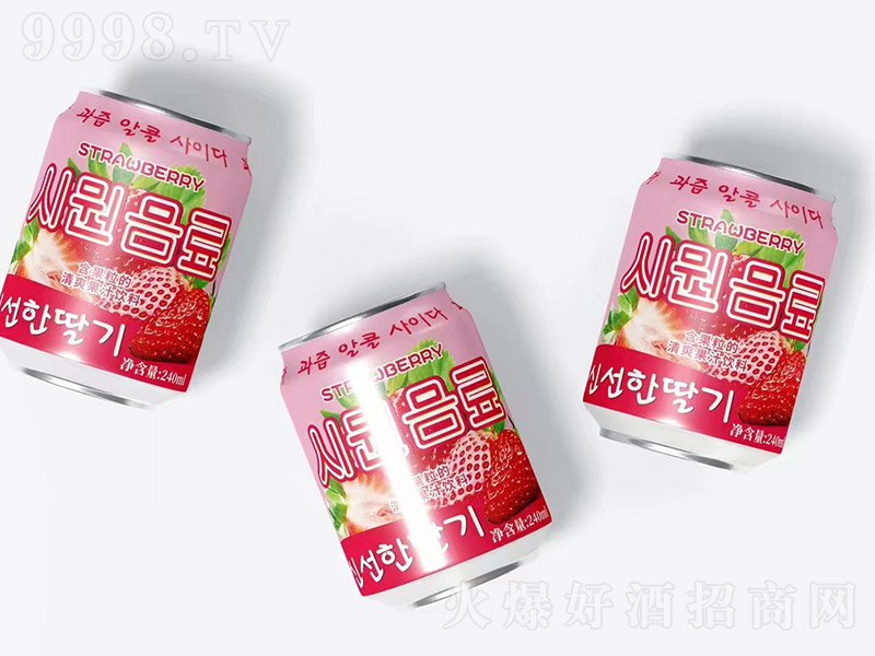 草莓清爽果汁饮料【240ml】
